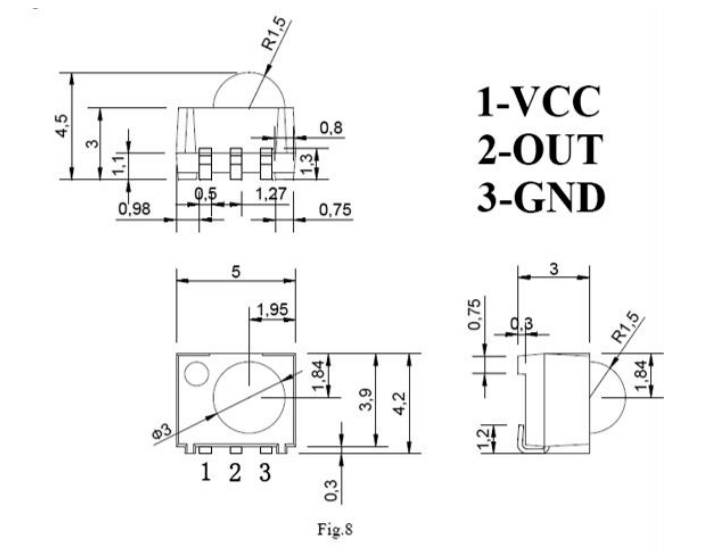 红外接收器IRM-V688-K2的特点和封装尺寸